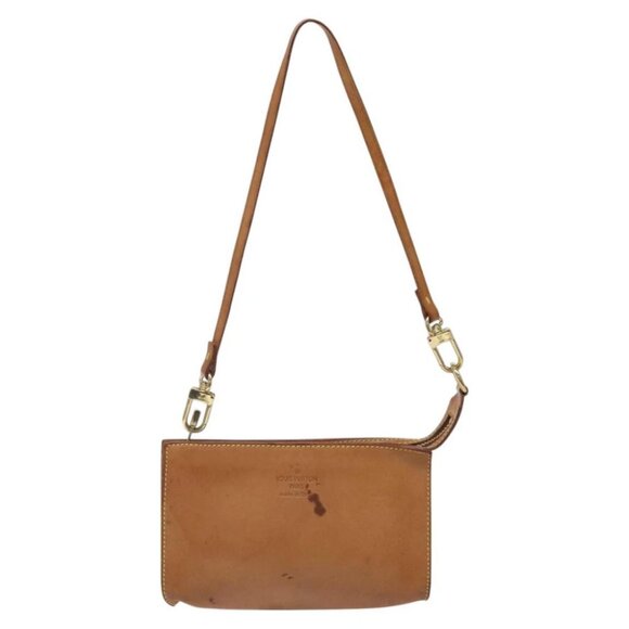 LOUIS VUITTON Nomad Cabas Ambre PM Pouch Leather Beige - Picture 3 of 15